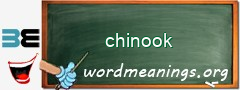 WordMeaning blackboard for chinook